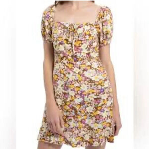 Sanctuary 20W Fresh Breeze‎ Floral Mini Dress Ditsy Floral NWT Square Neck Plus